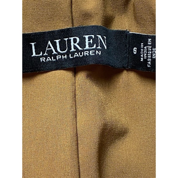 F. Ralph Lauren Leather Jacket Size 6 Brown Camel NWT $795 - Picture 8 of 11